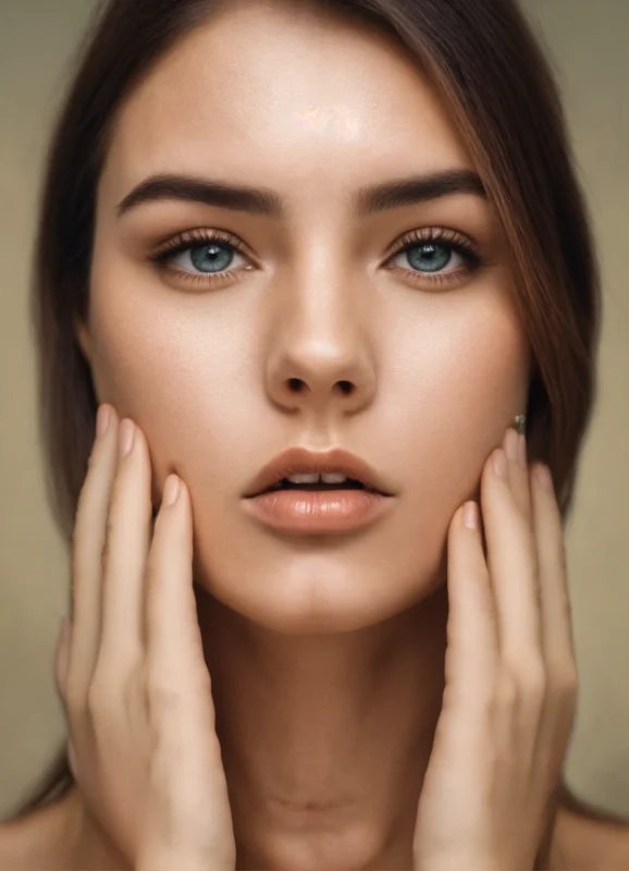 Woman Concerned About Her Skin – Facial Imperfections and Texture