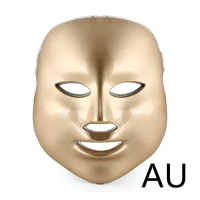 Golden LED Mask – AU Version Gold LED Mask for AU Plug – LED Light Therapy for Sun-Damaged Skin